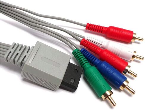 1.8m 1080P 5RCA AV Audio Adapter Cable Cord for Nintendo Wii/Nintendo Wii U Console (5RCA) in Saudi Arabia