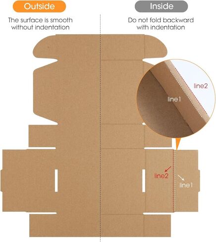 9x6x2 Inches 50 Pack Shipping Boxes - Brown Corrugated Cardboard Boxes for Small Business Shipping boxes, Gift Boxes and Mailing Boxes in Kuwait