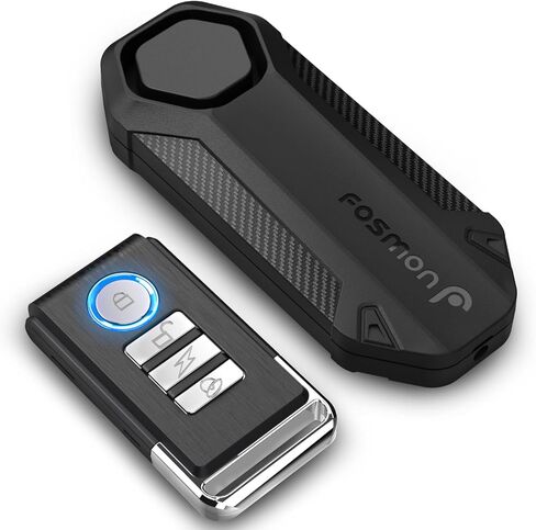 Fosmon Anti Theft Bike Alarm with Remote (2-Pack), Vibration Motion Sensor Bicycle Alarm, Waterproof 113dB Vehicle Security Alarm System, Wireless Siren for E-Bike, Motorcycle, Scooter, Cart, Trailer in Saudi Arabia
