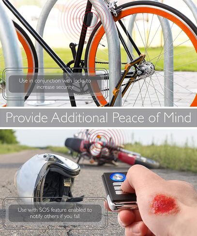 Fosmon Anti Theft Bike Alarm with Remote (2-Pack), Vibration Motion Sensor Bicycle Alarm, Waterproof 113dB Vehicle Security Alarm System, Wireless Siren for E-Bike, Motorcycle, Scooter, Cart, Trailer in Saudi Arabia
