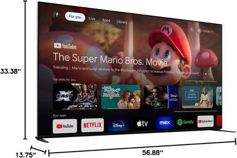 Sony K75XR90 BRAVIA 9 75 inch 4K HDR Smart QLED Mini-LED TV 2024 | Official USA Partner | with Deco Gear 4K HDMI 2.0 Cable x2 & CPS Exclusive 26 Month Protection Bundle (BEACH-CPS-263000) in Saudi Arabia