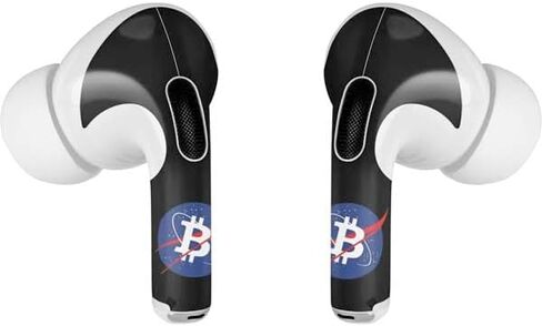 Skinit Decal Audio Skin Compatible with AirPods Pro 2nd Gen - Bitcoin Pattern Design in Kuwait
