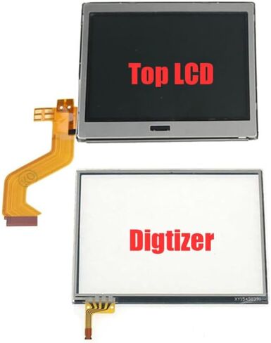 Replacement Top Upper/Lower Bottom LCD Display for Nintend DS Lite NDSL Touch Screen Digitizer Glass Screen (3 in All) in Kuwait