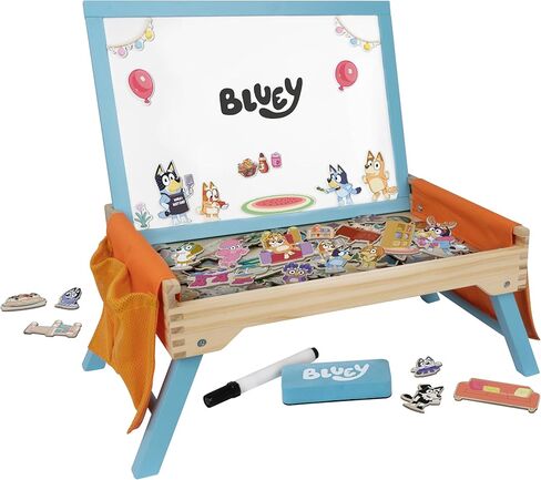Bluey – Puppet Theater – Colorful Wooden Play Set with Theater and Puppets – FSC-Certified Material – Imaginative Fun for Ages 3 Years and Up in Saudi Arabia
