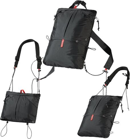 10L Small Hiking Backpack 3-Way Waterproof Travel Daypack Foldable Lightweight Packable Back Pack for Women Men(Black) in Saudi Arabia
