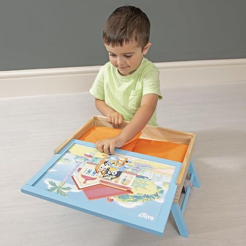 Bluey – Puppet Theater – Colorful Wooden Play Set with Theater and Puppets – FSC-Certified Material – Imaginative Fun for Ages 3 Years and Up in Saudi Arabia