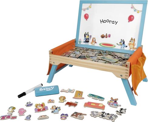 Bluey – Puppet Theater – Colorful Wooden Play Set with Theater and Puppets – FSC-Certified Material – Imaginative Fun for Ages 3 Years and Up in Saudi Arabia