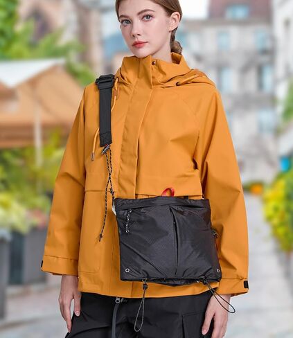 10L Small Hiking Backpack 3-Way Waterproof Travel Daypack Foldable Lightweight Packable Back Pack for Women Men(Black) in Saudi Arabia