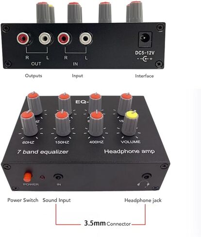 7 فرقة EQ EQ Equalizer Digital Enhancement 2 CHANNEY AUDIO TAPLOY لعشاق الموسيقى سبيكة الألومنيوم in Kuwait