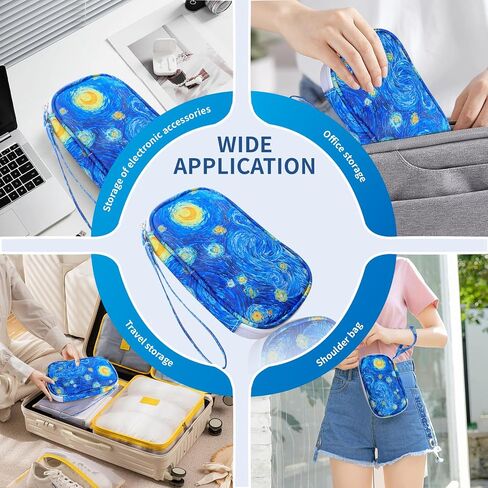 Electronics Organizer Travel Case, Cable Organizer Travel Essentials Tech Pouch,Suitable for Charger, Cable, Phone，Flash Drive,Starry Sky in Saudi Arabia