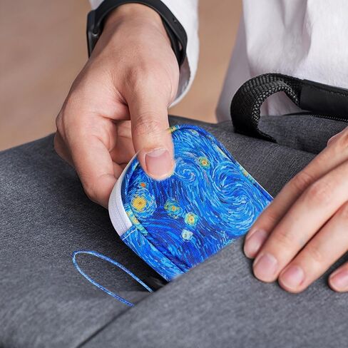 Electronics Organizer Travel Case, Cable Organizer Travel Essentials Tech Pouch,Suitable for Charger, Cable, Phone，Flash Drive,Starry Sky in Saudi Arabia