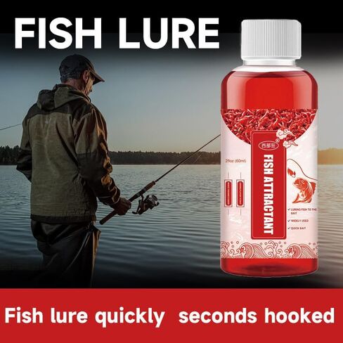 Fish Attractant Red Worm Liquid，2PCS 60ml Red Fish Cat Fish Bait，Professional-Grade Formula for Bass, Walleye and Catfish, Tilapia, Carp in Saudi Arabia