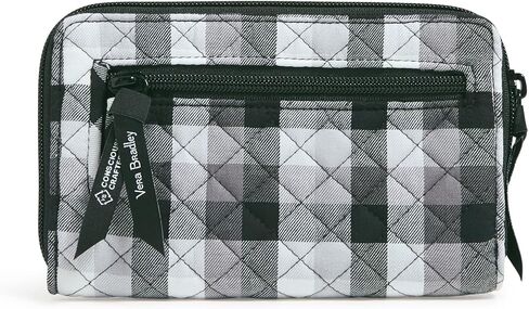 Vera Bradley Cotton Turnlock Wallet with RFID Protection, Terra Cotta Rose in Kuwait