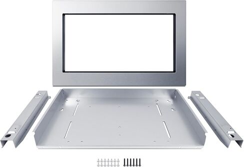 Summit Built- In Microwave Oven, 2.2 Cubic Foot, 1200W, Trim Kit Included, Stainless Steel- SMBI27TK30 in Saudi Arabia