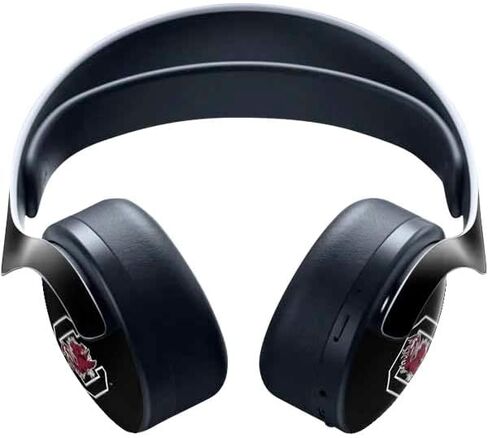 ألعاب Skinit Scenit Gaming متوفرة مع سماعة Pulse 3D اللاسلكية ل PS5 - جامعة ساوث كارولينا Gamecocks المرخصة رسميا شعار الأسود in Kuwait