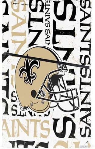 ألعاب Skinit Scenit Maming متوفرة مع وحدة التحكم الرقمية PS5 Slim Digital - NFL NEF New Orleans Saints بالأبيض والأسود in Kuwait