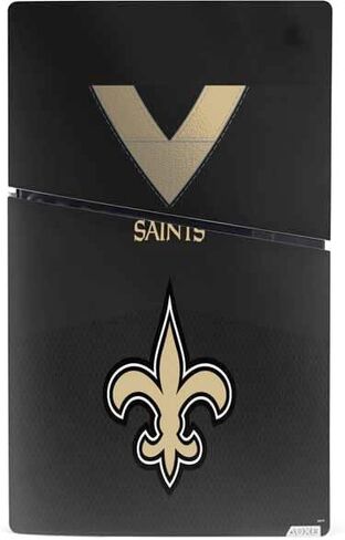 ألعاب Skinit Scenit Maming متوفرة مع وحدة التحكم الرقمية PS5 Slim Digital - NFL NEF New Orleans Saints بالأبيض والأسود in Kuwait