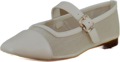 Sam Edelman Women's Miranda Mary Jane Flat, Modern Ivory, 11 in Saudi Arabia