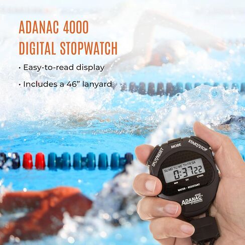 MARATHON ST083009 Adanac 4000 ساعة توقيت رقمية مع شاشة عرض كبيرة جدًا وأزرار، مقاومة للماء، ضمان لمدة عامين - أصفر in Kuwait