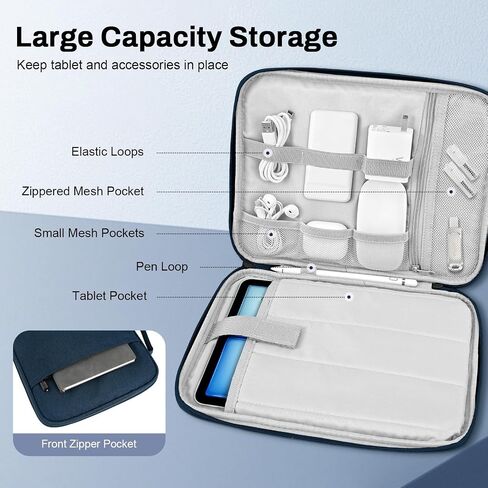 9-11 Inch Tablet Sleeve Bag Padded Carrying Case for iPad A16 11" 2025, iPad 10th Gen/Air 5th 4th Gen 10.9", i-Pad Air/Pro 11", i-Pad 10.2", Galaxy Tab A9+ Plus 11", reMarkable 2 10.3", Green in Kuwait