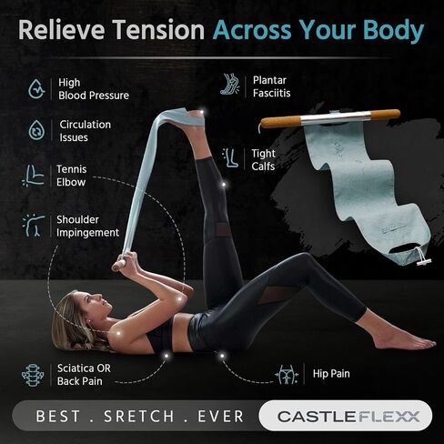 CastleFlexx | Dark Blue, Large | Mobility and Full Body Strengthening Device | Functional Stretching Fitness Tool in Saudi Arabia