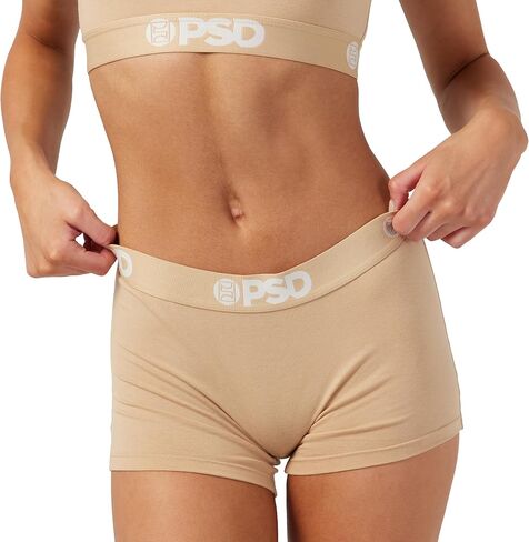 PSD Women's Almandine Modal Sld Boy Shorts, Burgundy, XS in Saudi Arabia