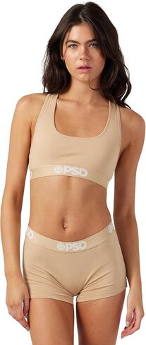 PSD Women's Almandine Modal Sld Boy Shorts, Burgundy, XS in Saudi Arabia
