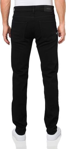 BOSS Men's Slim Fit Black Hue Stretch Cotton Jeans in Saudi Arabia
