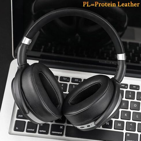 Soulwit Ear Pads Cushions استبدال ، أذن من Sennheiser HD 4.50BT ، HD 4.50BTNC ، HD 4.50SE ، HD 4.40BT ، HD 4.30G ، HD 4.20S ، HD 458BT ، HD 450 ، HD 450BT ، HD 400S ، HD 350BT - Black. in Saudi Arabia