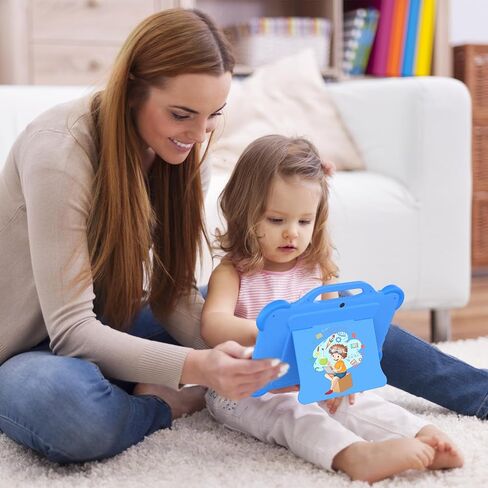 Kids Tablets, Parental Control Toddler Tablet, Android 12 Tablet for Kids with 360° Rotation Shockproof Case, 32GB ROM Tablet PC, 1280X800 HD Touchscreen, 6000mAh, Bluetooth, Wifi Tablet Computer in Kuwait
