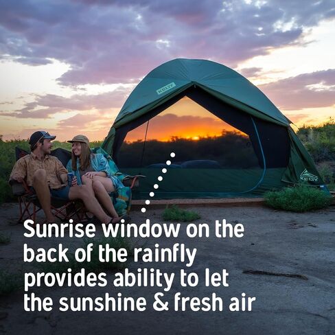 Kelty Daydreamer 4P + 6P Camping Tent, Blackout Fabric, Interior Light Diffusing Gear Loft, Standing Height, PFAS Free in Saudi Arabia