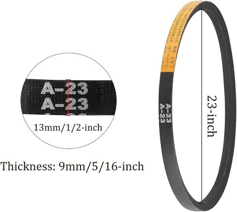 Kozelo 2pcs A-32 Drive V-Belt - [32 بوصة محيط داخلي] حزام محرك مطاطي على شكل حرف A ملفوف لاستخدام ناقل الحركة in Saudi Arabia