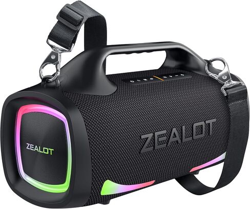 ZEALOT Bluetooth Speaker, 110W Peak(100W) Booming Sound Speakers Wireless, Dual Pairing, XBass, Bluetooth 5.3, 24000mAh Power Bank, Portable Outdoor Waterproof Speaker for Camping, Beach and Party in Saudi Arabia