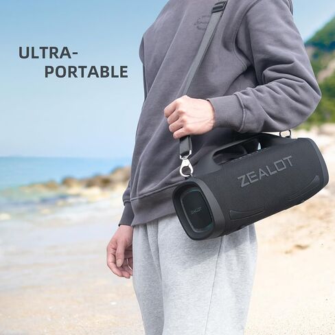 ZEALOT Bluetooth Speaker, 110W Peak(100W) Booming Sound Speakers Wireless, Dual Pairing, XBass, Bluetooth 5.3, 24000mAh Power Bank, Portable Outdoor Waterproof Speaker for Camping, Beach and Party in Saudi Arabia