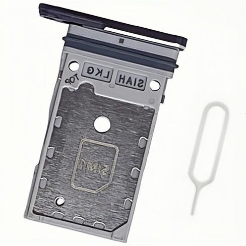 استبدال صينية بطاقة SIM لـ Samsung Galaxy S23 S911U S911U1 / S23 Plus S916U S916U1 صينية بطاقة SIM مزدوجة مع دبوس الإخراج (Phantom White) in Saudi Arabia