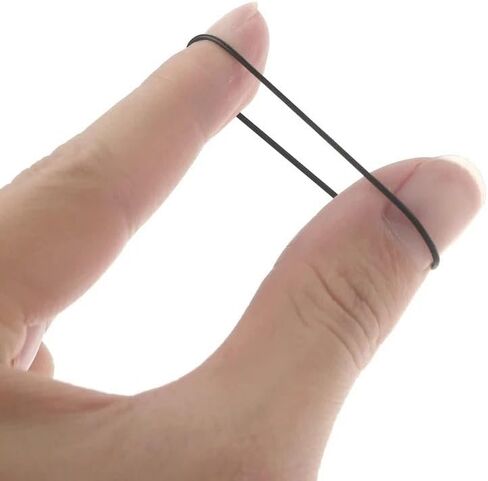 1Pcs Thickness 1.2mm Square Rubber Transmission Belt 1.2x1.2mm for Cassette Tape Recorder Deck Repeater Audio CD DVD VCD Universal Belt (Color : Fold Length 32mm) in Kuwait