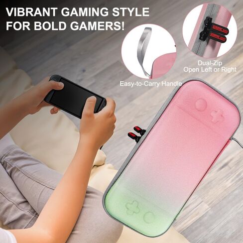 Timetop Carry Casing for Nintendo Switch 2 مع واقي شاشة واحد ، متوافق مع Switch New Switch 2 2025 Console Console Carry Carry Care of Travel and Storage ، وعقد وحدة تحكم و 12 خراطيش لعبة in Kuwait