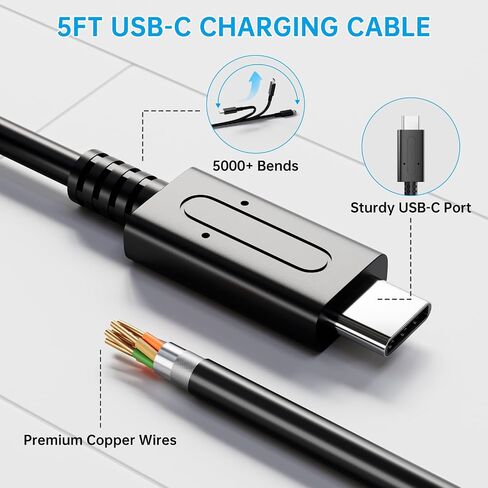 TPC 39W Charger for Nintendo Switch, 15V 2.6A AC Adapter Fast Charging with 5FT USB-C Cord, Compatible with Switch Lite, OLED, Steam Deck, Support TV Mode (Green/Blue) in Saudi Arabia