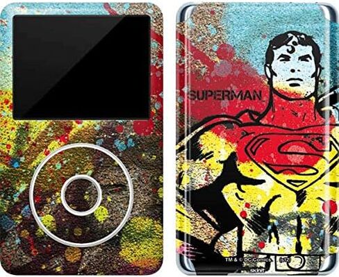 Skinit Decal MP3 Player Skin Compatible with iPod Classic (6th Gen) 80GB - Officially Licensed Superman 2025 Superman & Krypto Watch The Earth Design in Kuwait