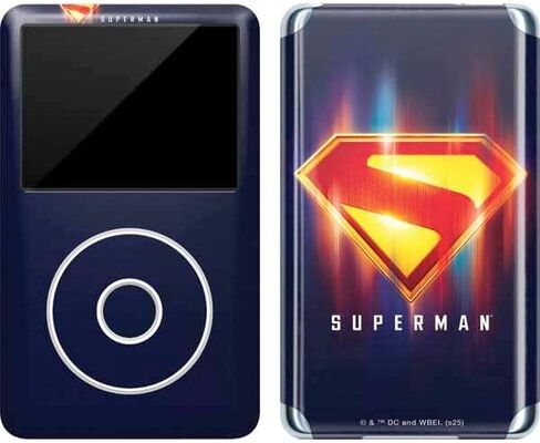 Skinit Decal MP3 Player Skin Compatible with iPod Classic (6th Gen) 80GB - Officially Licensed Superman 2025 Superman & Krypto Watch The Earth Design in Kuwait