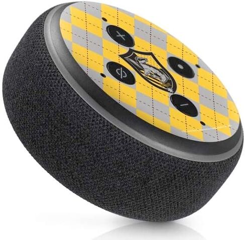 Skinit Decal Audio Skin Compatible with Amazon Echo Dot 3 - Officially Licensed Wizarding World Harry Potter Hufflepuff Crest Design in Saudi Arabia