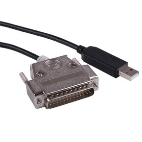 1pc USB to Serial RS-232 DB-25 Male Straight-Thru Cable Chipset (5-Wires)