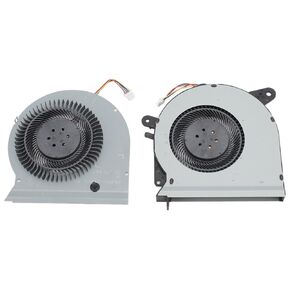 Replacement CPU or GPU Cooling Fan for Strix GL503VS GL503V GL503VM Laptop, Lightweight Internal Cooling Fan with 4 Pin Power, DC 12V/1A, Easy to Install (CPU+GPU)