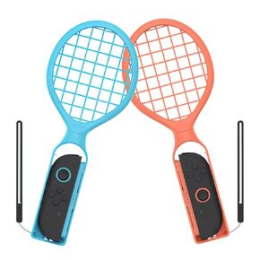 Sehawei 2-Pack Tennis Racket Grips for Nintendo Switch 2 - Anti-Slip Handle Holders with Wrist Straps, Compatible with Mario Tennis Aces, Switch Sports & More Games