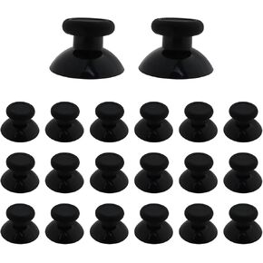 20Pcs Black ABS Plastic Analog Stick Joystick Thumbsticks Controller Thumb Grips Replacement Parts for Xbox One Controller