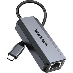 USB C to Ethernet Adapter 5G, WAVLINK 5G Ethernet Adapter for Laptop, Compatible with Type C Device to Network for MacBook, XPS, iPad Pro-USB3.1 Gen 2 Required