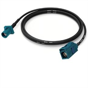 Fakra Z Female to Fakra Z Male RG174 Extension Cable 1.5m/4.92ft for Car SUV Stereo Head Unit GPS Navigation FM AM Radio Sirius XM Satellite Radio 4G LTE TEL Telematics DAB Digital Radios