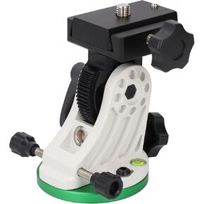 Equatorial Telescope Mount, 90° Adjustable Aluminum Alloy Equatorial Wedge Instrument Latitude Base, 3/8in Threaded Telescope Vertical Movement Telescope Mount for Sky Watcher