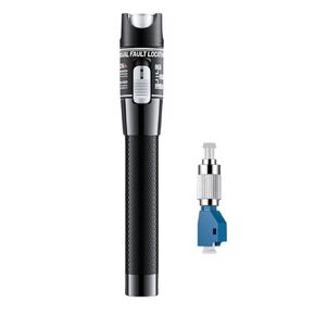 Visual Fault Locator, 80mW Fiber Optic Cable Tester Meter VFL Fiber Optic Tester Kit - Include Single Mode 9/125um FC Male to LC Female Adapter.（80-100KM）