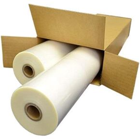 فيلم التصفيح الحراري - 3mil 27 "× 250 'x 1" Core - Clear Gloss - 2 Rolls/Box